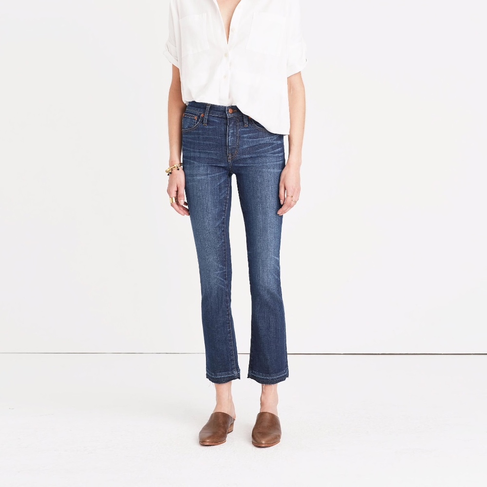Madewell Cali Demi-Boot Jeans Drop Hem 27